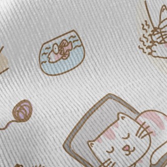 Cute Daily Routine Of Cats Standard Corduroy