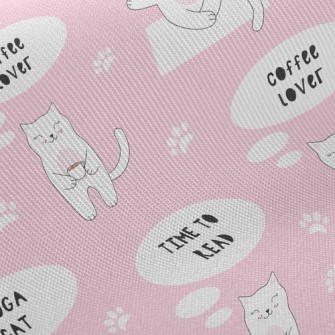 Tea Time Kitten Twill