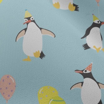 Penguin Balloon Party Chiffon