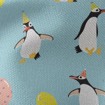 Penguin Balloon Party Waterproof Canvas