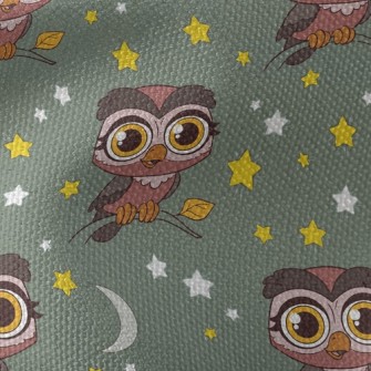 Nocturnal Big-eyed Owl Waterproof Canvas