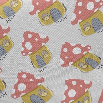 Funny Mushroom Shaped House Twill