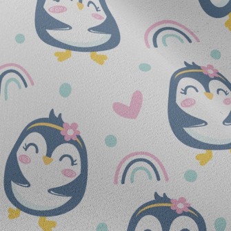 Grinning Penguin Girl Chiffon