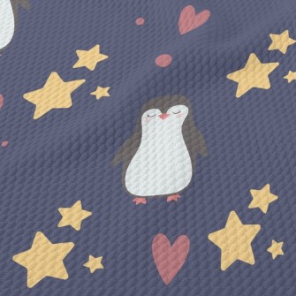 Star Penguin Heart Birdseye Piqué