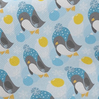 Penguin In Furry Hat Twill