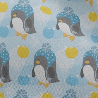 Penguin In Furry Hat Chiffon