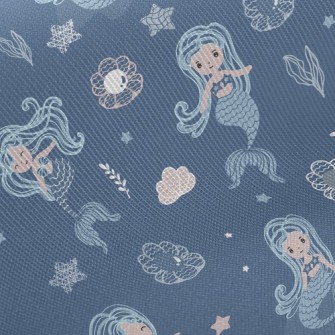 Fantasy Flying Mermaid Twill