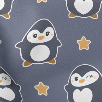Cute Winking Penguin Stretch Ponte