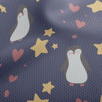 Star Penguin Heart Athletic Mesh Flat Back