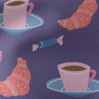 Strawberry Horn Coffee Waterproof Canvas
