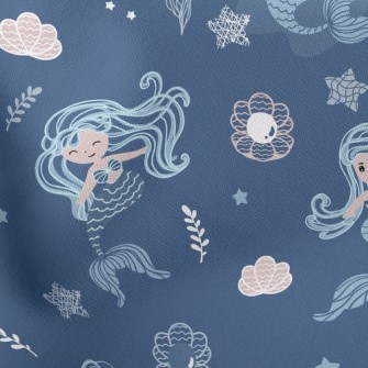 Fantasy Flying Mermaid Stretch Ponte