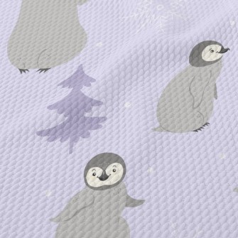 Dancing Little Penguin Birdseye Piqué