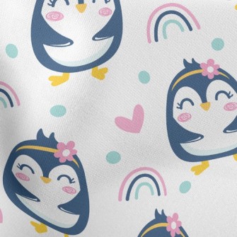 Grinning Penguin Girl Stretch Ponte