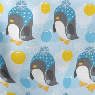 Penguin In Furry Hat Stretch Ponte