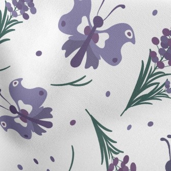 Flower Butterfly With Lavender Stretch Ponte