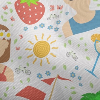 Summer Island Vacation Dobby