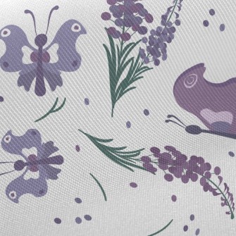 Flower Butterfly With Lavender Twill