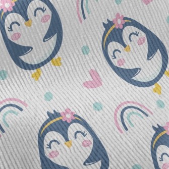 Grinning Penguin Girl Standard Corduroy