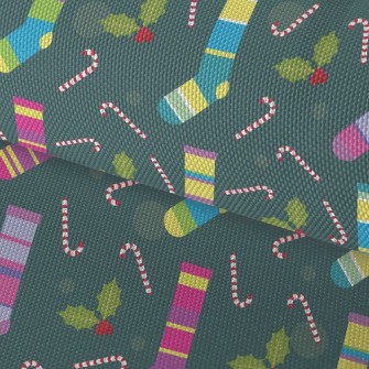 Pretty Christmas Socks Waterproof Oxford