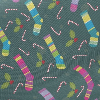 Pretty Christmas Socks Twill