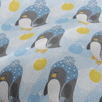 Penguin In Furry Hat Performance Linen