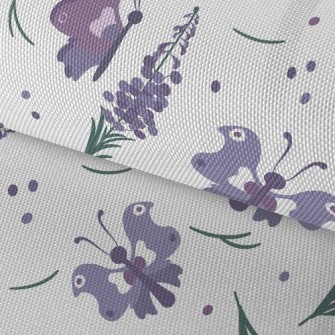 Flower Butterfly With Lavender Waterproof Oxford