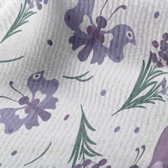 Flower Butterfly With Lavender Terry