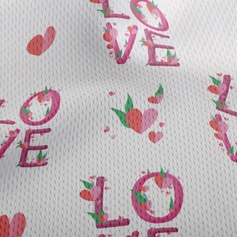 Flowers And Plants Of Love In  Athletic Mesh Flat Back