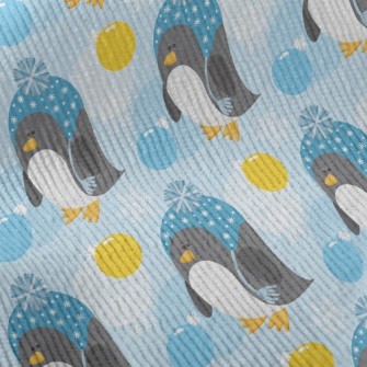 Penguin In Furry Hat Standard Corduroy