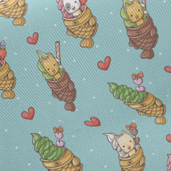 Kitten Taiyaki Ice Cream Twill
