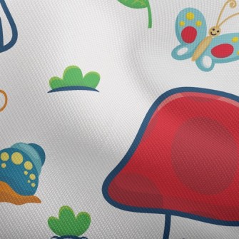 Snail And Butterfly Big Mushro Dobby