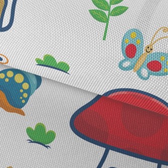 Snail And Butterfly Big Mushro Waterproof Oxford