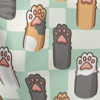 Cute Cat Paw Stretch Ponte