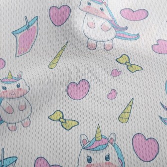 Fantasy Juice Unicorn Athletic Mesh Flat Back