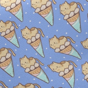 Popsicle Cone And Kitten Twill