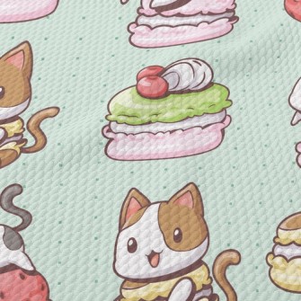 Kitty Macaron Birdseye Piqué
