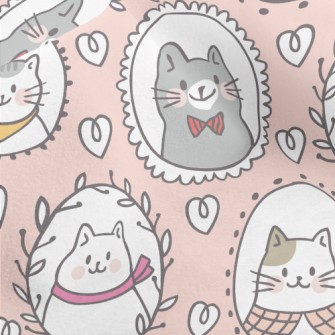 Cat Family Portrait Micro Fleece