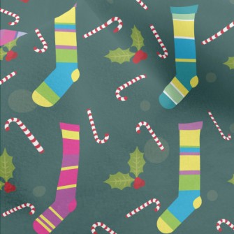 Pretty Christmas Socks Micro Fleece