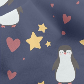 Star Penguin Heart Micro Fleece