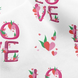 Flowers And Plants Of Love In  Micro Fleece
