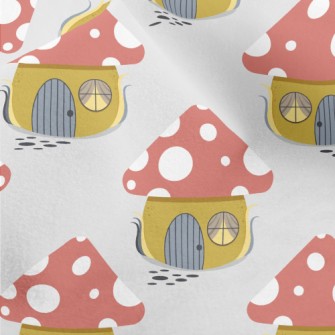 Funny Mushroom Shaped House Micro Fleece
