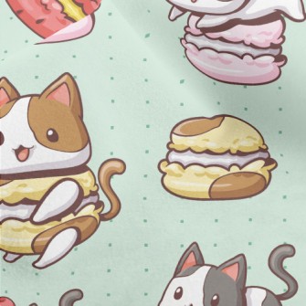 Kitty Macaron Micro Fleece