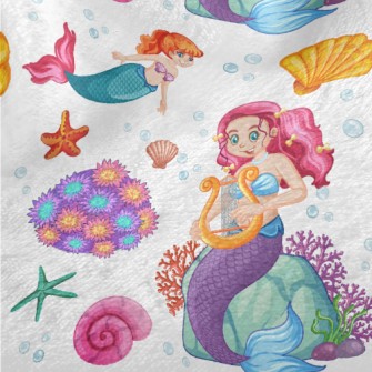 Shiny Shell Mermaid Minky