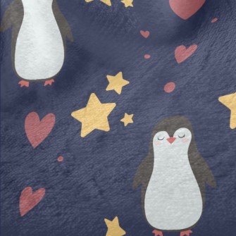 Star Penguin Heart Minky
