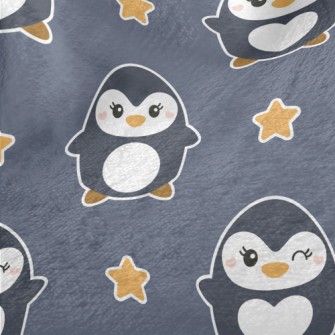 Cute Winking Penguin Minky
