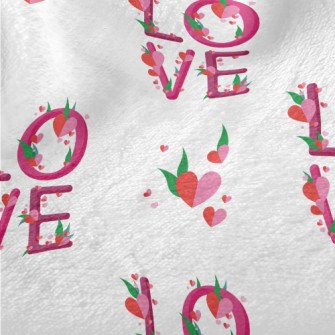 Flowers And Plants Of Love In  Minky