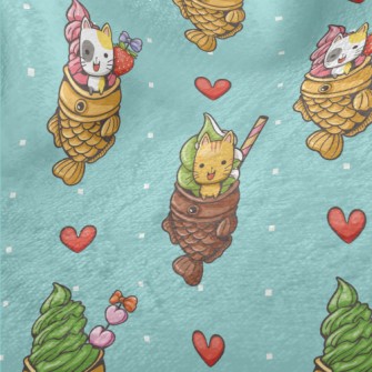 Kitten Taiyaki Ice Cream Minky