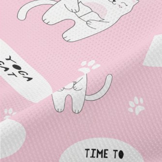 Tea Time Kitten Piqué