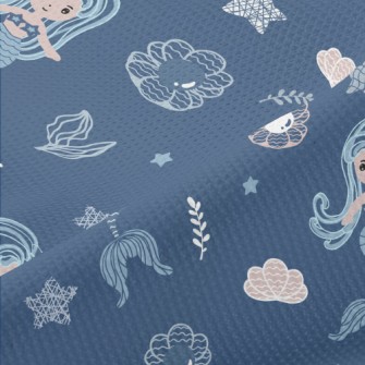 Fantasy Flying Mermaid Piqué