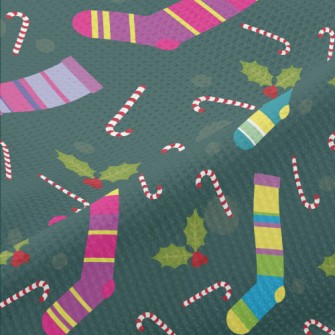 Pretty Christmas Socks Piqué